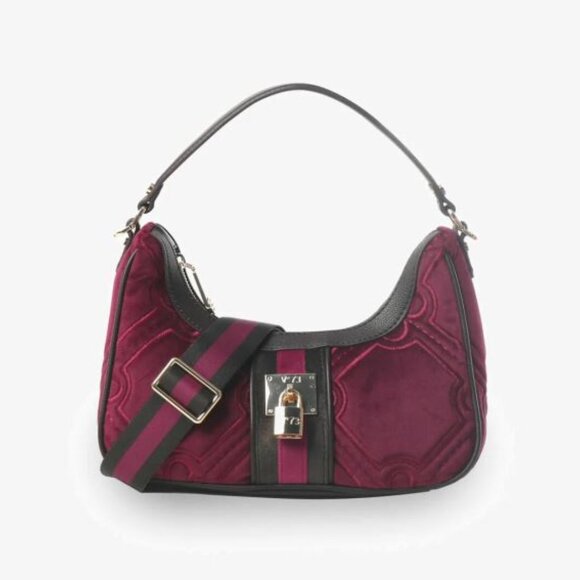 V73 IRIS - Women's Shoulder Handbag - Viola - Y2K -  Grunge Punk Grommet Goth - Picture 3 of 16